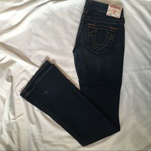 True Religion bootcut dark wash 24
